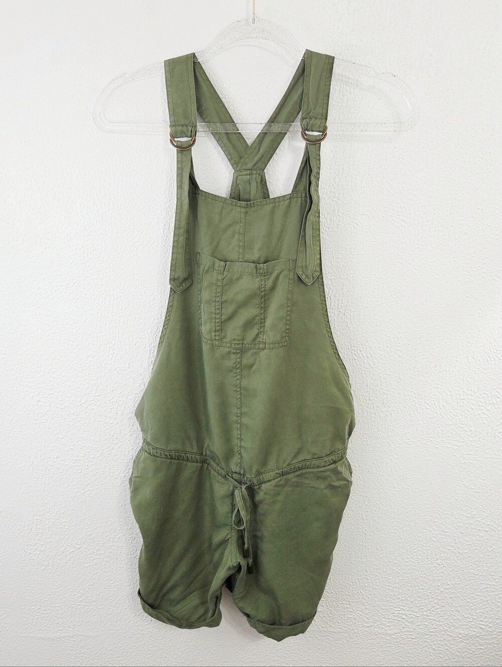 Ripe tencel playsuit olive green shortalls women's Size XS maternity